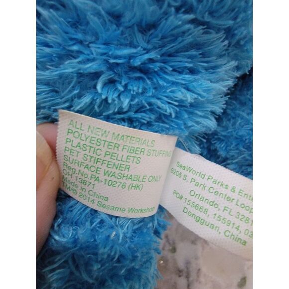 Sesame Place Cookie Monster 10" Plush Toy - Cuddly Stuffed Animal Retired - Picture 6 of 8